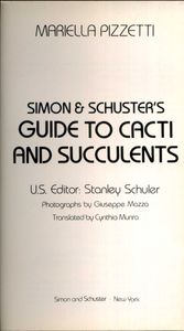Simon & Schuster's Guide to Cacti and Succulents