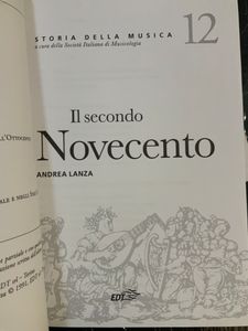 Storia della musica - vol. 12 - Il secondo Novecento
