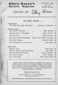 Ellery Queen's Mystery Magazine No. 67