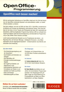 Open Office-Programmierung: Automatisieren von Büroanwendungen mit Basic
