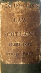Leading Cases in the Law of Scotland