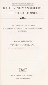 Katherine Mansfield's Selected Stories