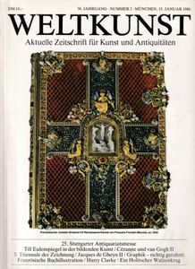Weltkunst 56. Jahrgang - Nummer 02 / 15. Januar 1986