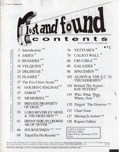 Lost and Found #2: Minnesota/Wisconsin