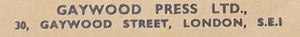 Gaywood Press Ltd.