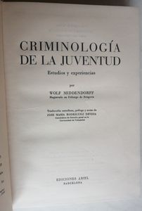 Criminología De La Juventud
