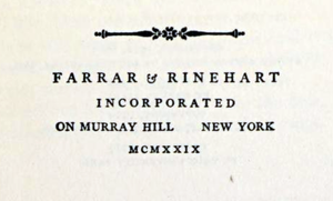 Farrar & Rinehart, Inc.