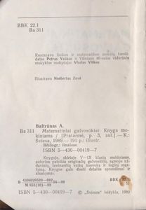 Mtematiniai Galvoskiai
