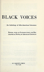 Black Voices: An Anthology of Afro-American Literature