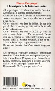 Chroniques De La Haine Ordinaire