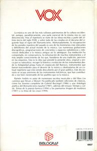 Diccionario de Instrumentos Musicales: de Píndaro a J.S. Bach