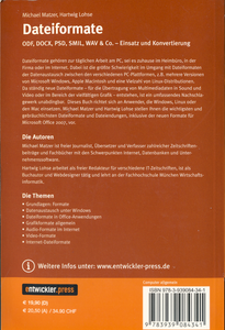 Dateiformate: ODF, DOCX, PSD, SMIL, WAV & Co. - Einsatz und Konvertierung
