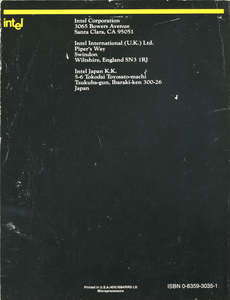 iAPX 86, 88, 186 and 188 User's Manual: Programmer's Reference