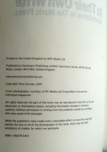 In Their Own Write: Adventures in the Music Press