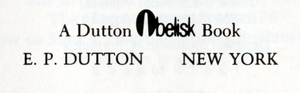 A Dutton Obelisk book