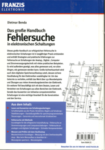 Das große Handbuch Fehlersuche in elektronischen Schaltungen