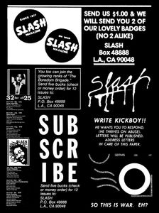 Slash: A Punk Magazine from Los Angeles, 1977-1980