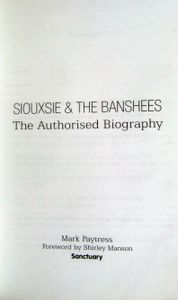 Siouxsie & the Banshees: The Authorised Biography