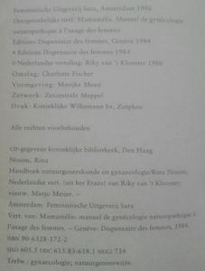 Handboek Natuurgeneeskunde En Gynaecologie