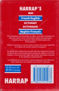 Harrap's Mini French-English Dictionary = Dictionnaire anglais/français