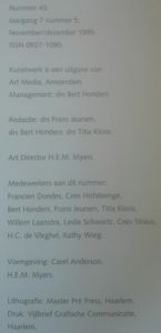 Kunstwerk (Nummer 5 - November/December 1995)