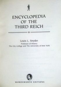 Encyclopedia of the Third Reich