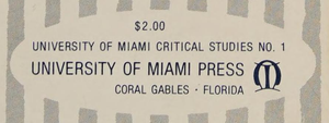 University of Miami Critical Studies
