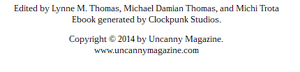 Uncanny Magazine Issue One