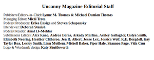 Uncanny Magazine Issue One
