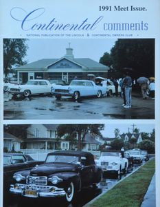 Continental Comments - 1991 Meet Issue