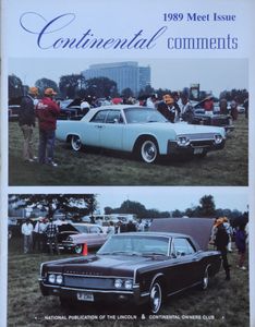 Continental Comments - 1989 Meet Issue