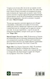 Cinc Cèntims d'Òpera. Converses d'Estiu Entre Dos Amics