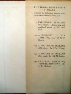 Political Thought in England - From Bacon to Halifax