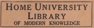 Home University Library of Modern Knowledge