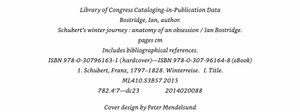 Schubert's Winter Journey: Anatomy of an Obsession