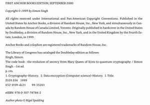 The Code Book: The Science of Secrecy from Ancient Egypt to Quantum Cryptography