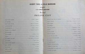 Récital Philippe Clay