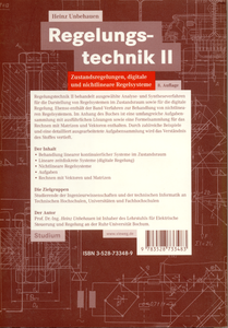 Regelungstechnik II: Zustandsregelungen, digitale und nichtlineare Regelsysteme