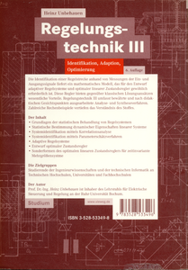 Regelungstechnik III: Identifikation, Adaption, Optimierung
