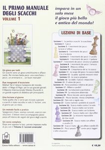 Il Primo Manuale Degli Scacchi: Volume 1 - Lezioni Di Base