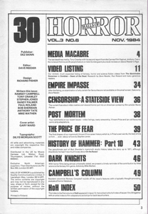 Halls of Horror Issue 30