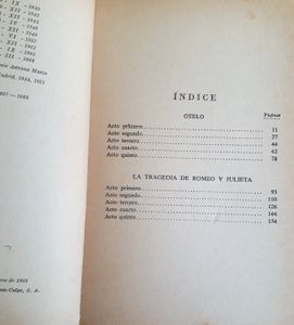 Otelo El Moro De Venecia / La Tragedia De Romeo Y Julieta