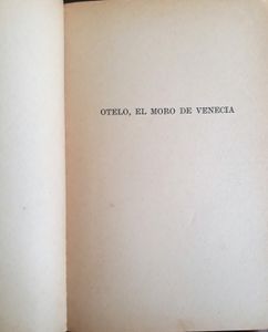 Otelo El Moro De Venecia / La Tragedia De Romeo Y Julieta