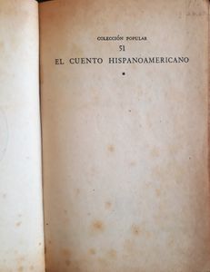 El Cuento Hispanoamericano 1