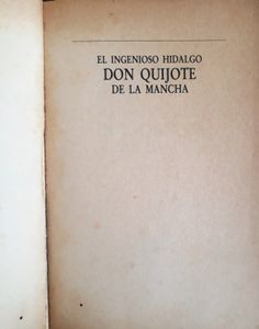 El Ingenioso Hidalgo Don Quijote De La Mancha