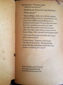 By the Pricking of My Thumbs