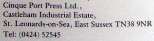 Cinque Port Press Ltd.