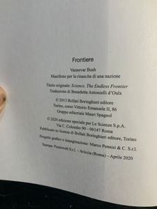 Manifesto per la rinascita di una nazione. Scienza, la frontiera infinita