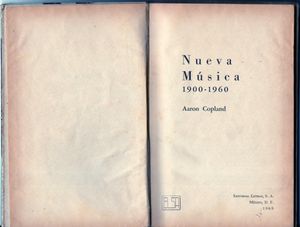 Nueva Música 1900-1960