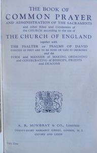 The Book of Common Prayer and Administration of the Sacraments
